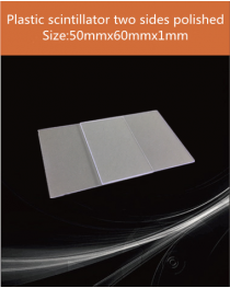 Plastic scintillator material, equivalent Eljen EJ 200 or Saint gobain BC 408  scintillator,50x60x1mm 